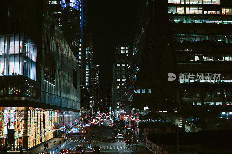 曼哈顿夜间交通