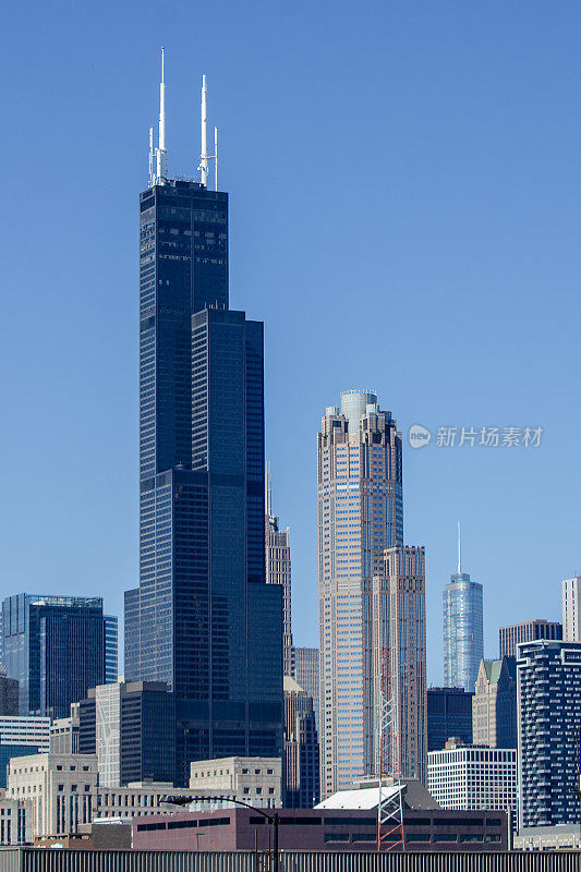 芝加哥摩天大楼威利斯大厦和南瓦克311号