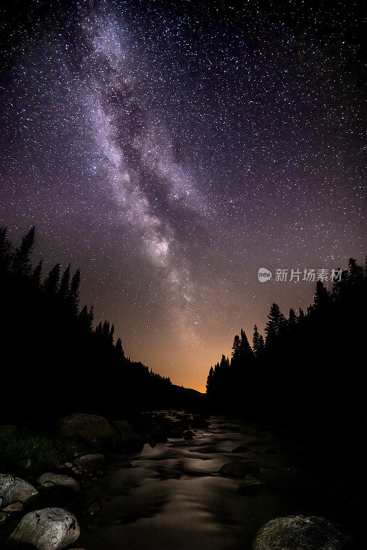 夜空和银河自然全景