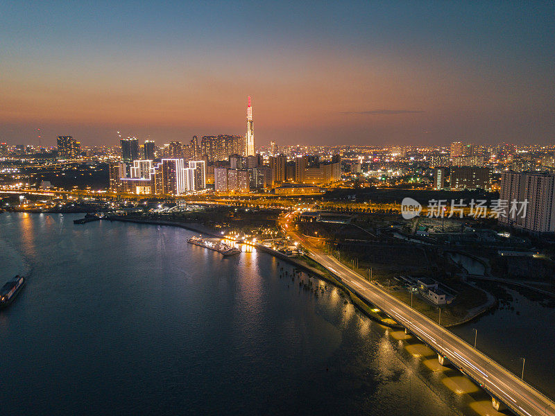 胡志明市落日余晖