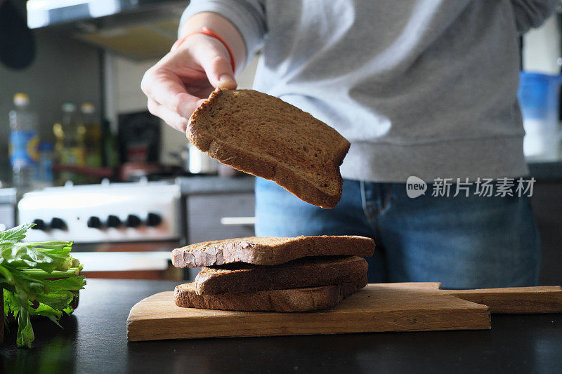 在家做素食三明治