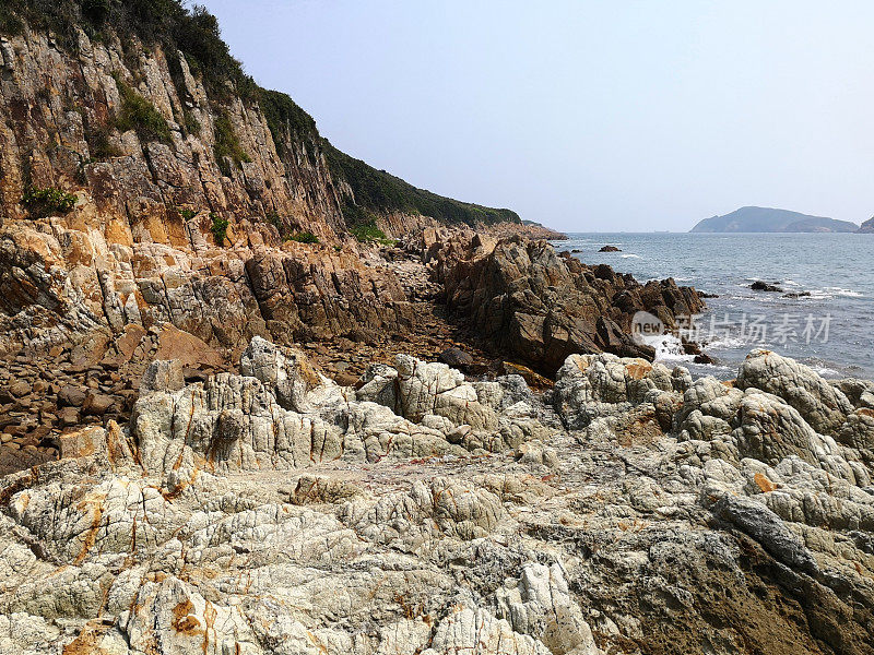 香港西贡半岛白腊湾玄武岩柱