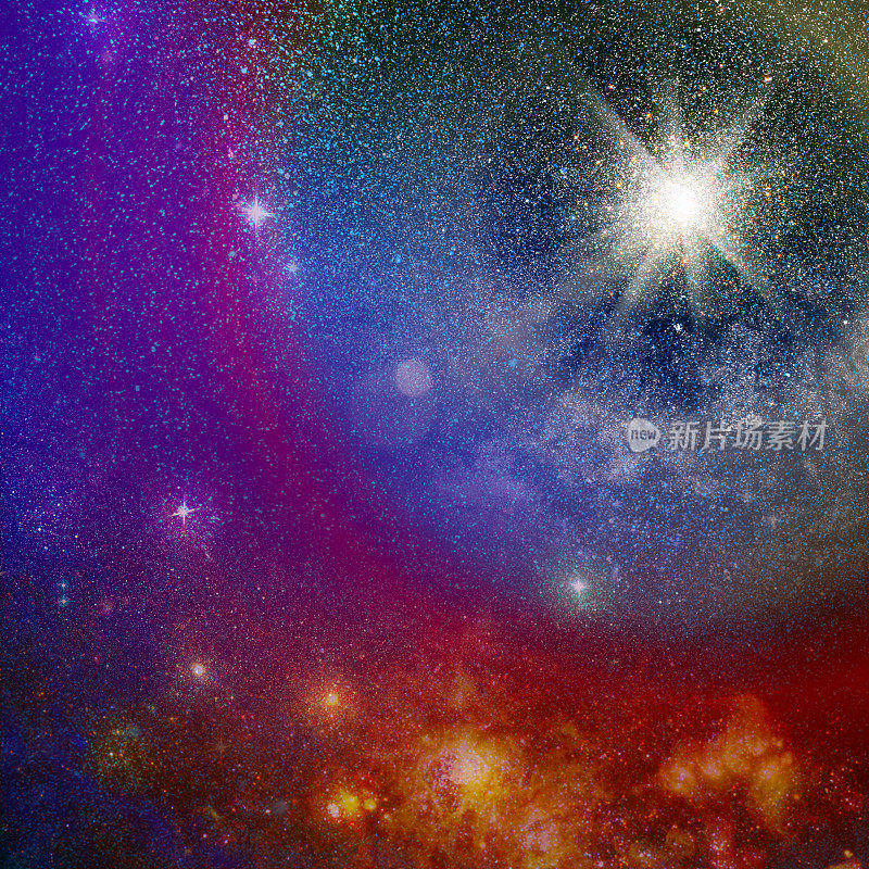 宇宙中抽象恒星的背景图像
