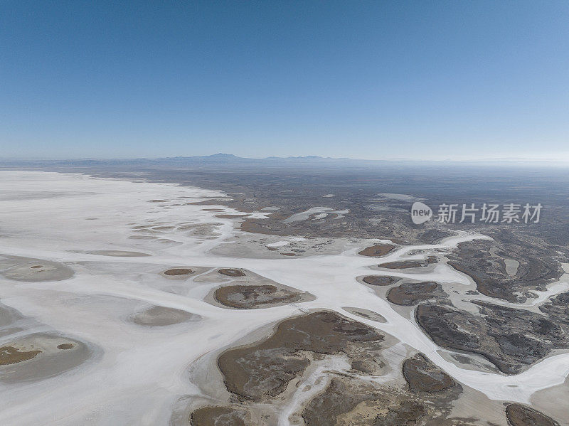 鸟瞰图的自然形状和纹理