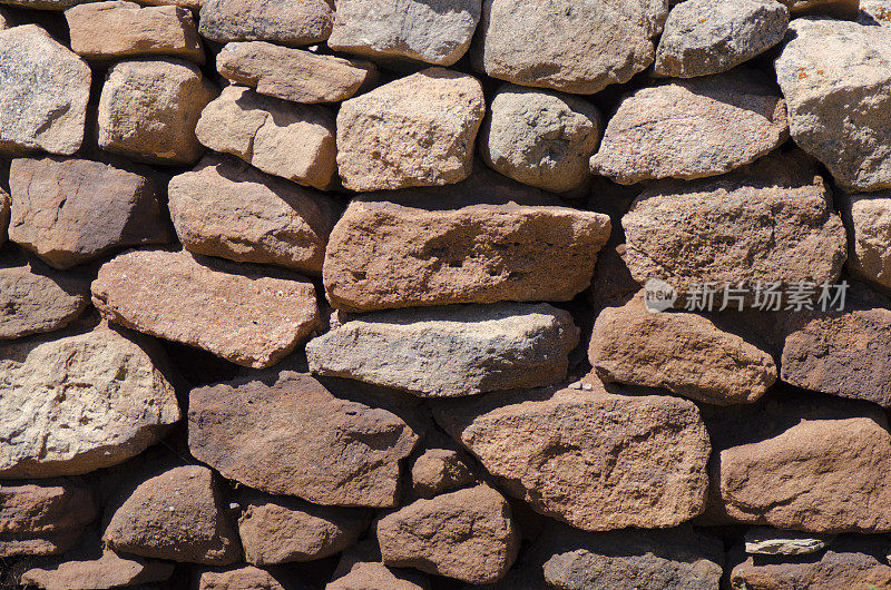 佩科斯国家历史公园的堆叠石墙