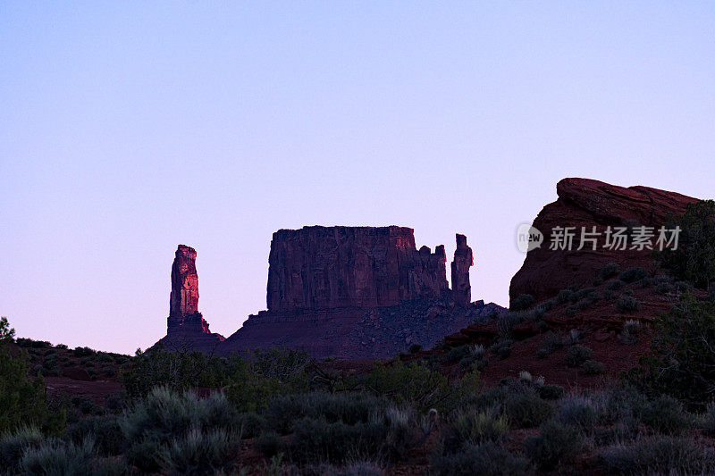 城堡山谷摩押犹他州风景优美