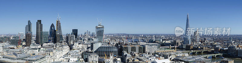 伦敦的摩天大楼的城市