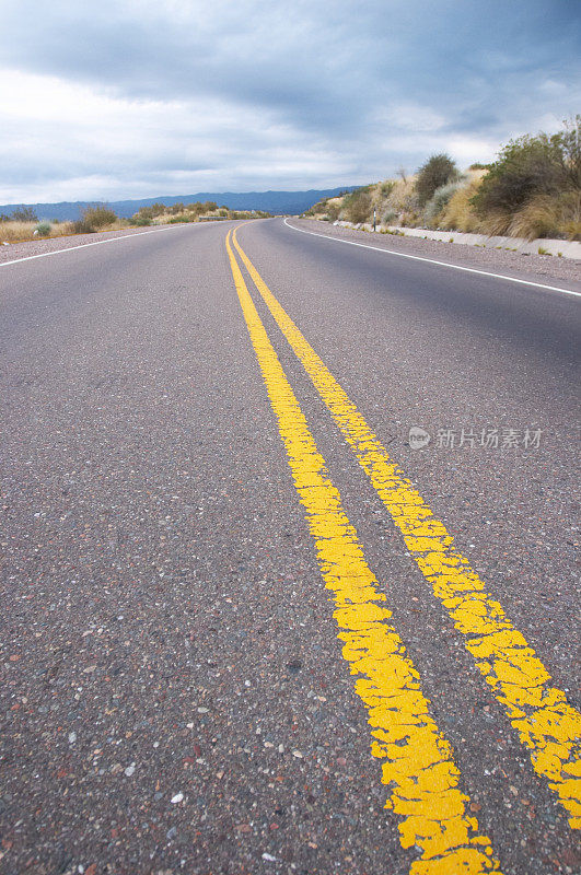 在沙漠道路上驾驶(安第斯)