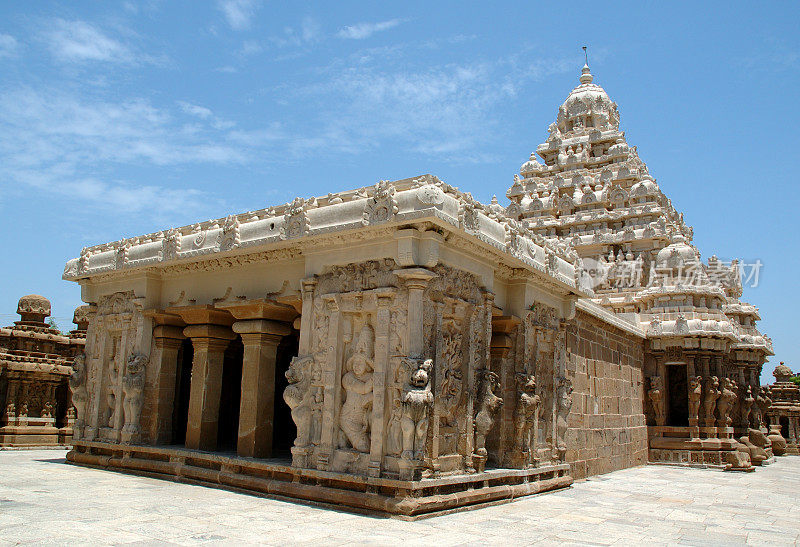 建筑:印度Kailasanatha寺庙