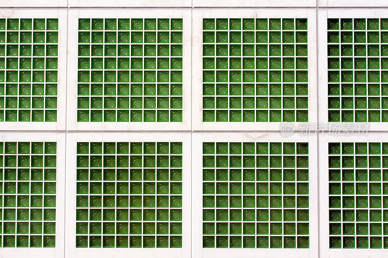 绿色玻璃砖块