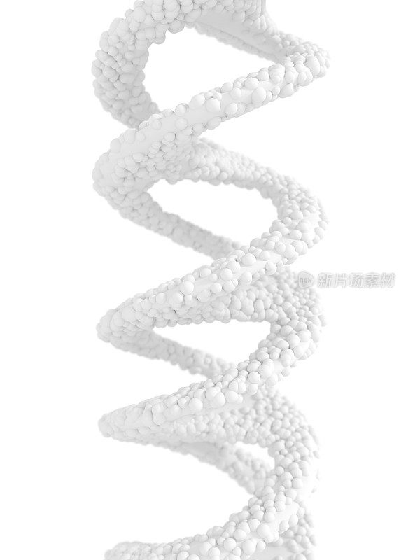 白色DNA分子结构