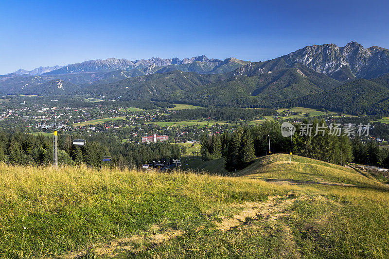 夏天，波兰的旅游胜地Zakopane