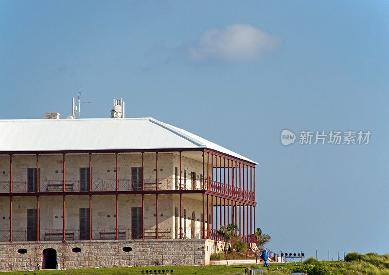 百慕大海事博物馆的海拔剖面图