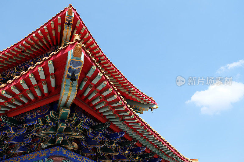 中国寺庙屋顶细节