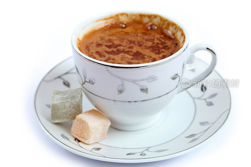 土耳其咖啡和软糖