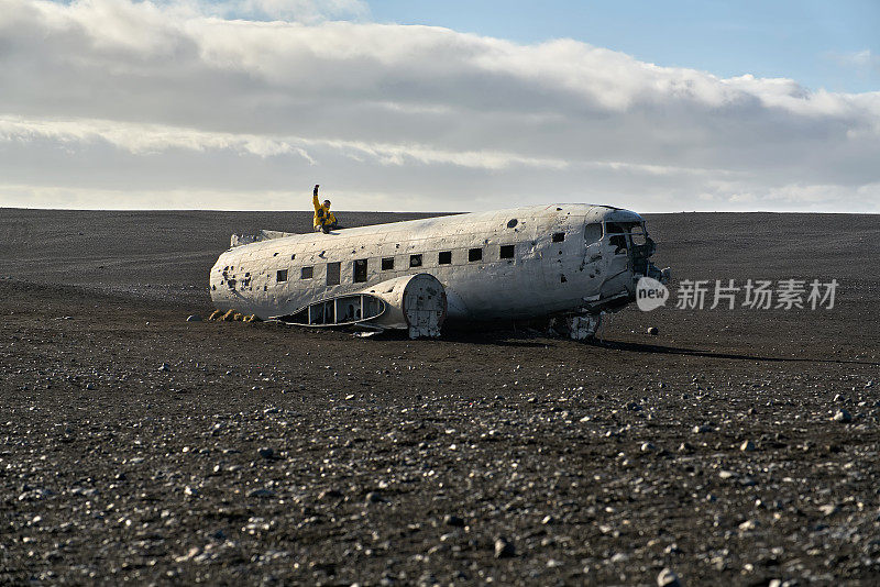 冰岛的飞机残骸