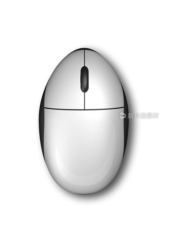 3D电脑鼠标隔离白色