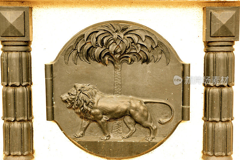 新加坡克劳福德街大桥上的狮子徽章