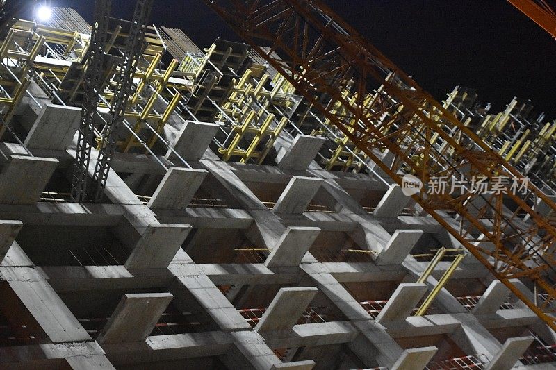 夜间建筑施工