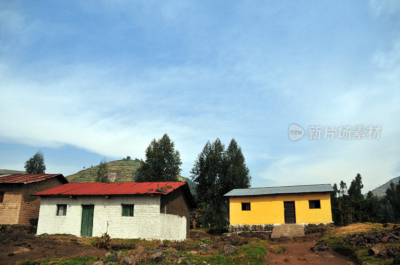 卢旺达西部省比戈韦村的房屋