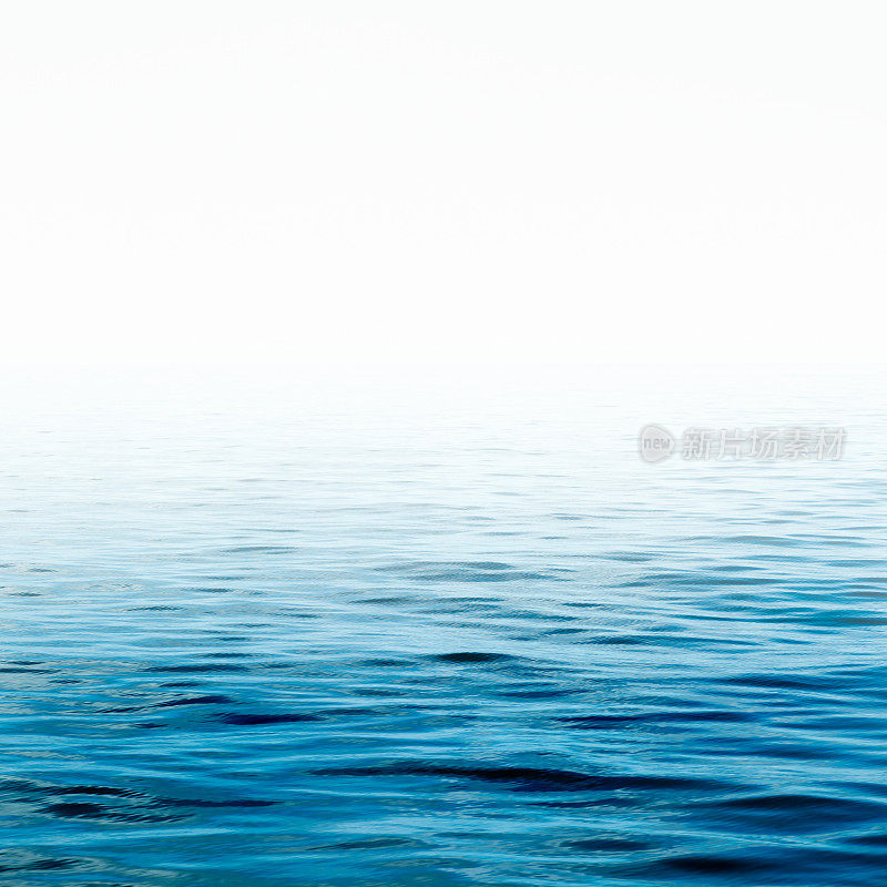 蓝色海水表面