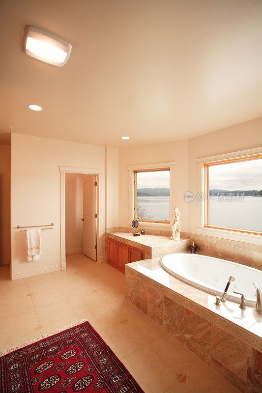 带景观的浴室