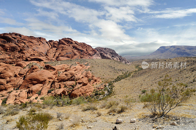 卡利科山，红岩峡谷