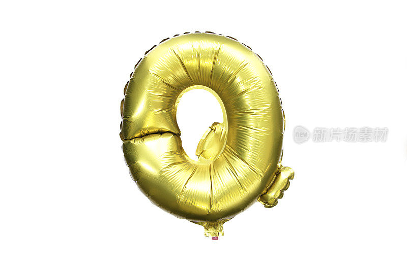金箔气球字母表字母Q