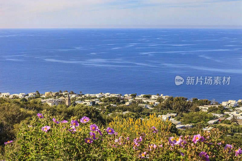 斯特龙博利海岸线，风沙群岛，西西里岛