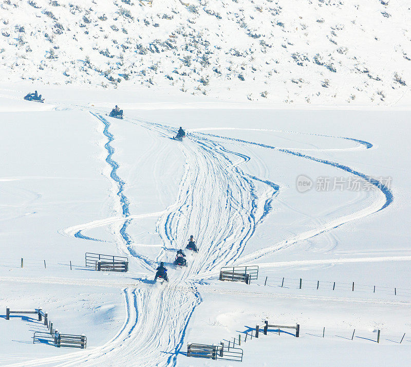 在科罗拉多州的雪地