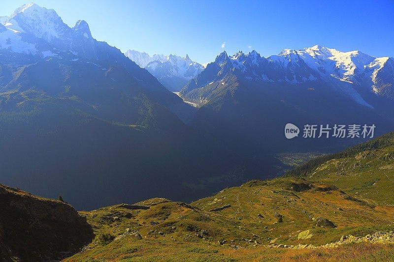勃朗峰是法国令人印象深刻的高山景观著名地标