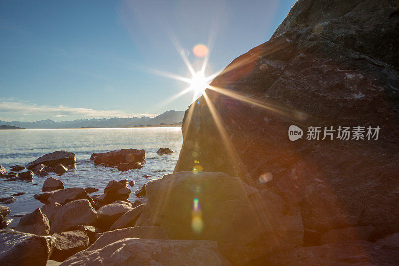 美丽的泰卡波湖日出，新西兰