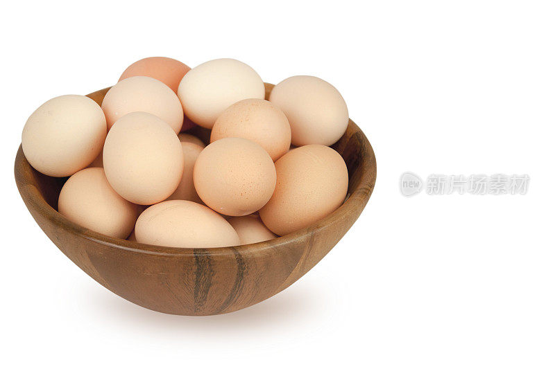 卵孤立在白色背景上。