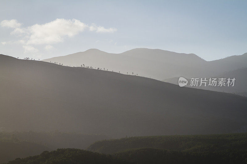 晚上的太阳