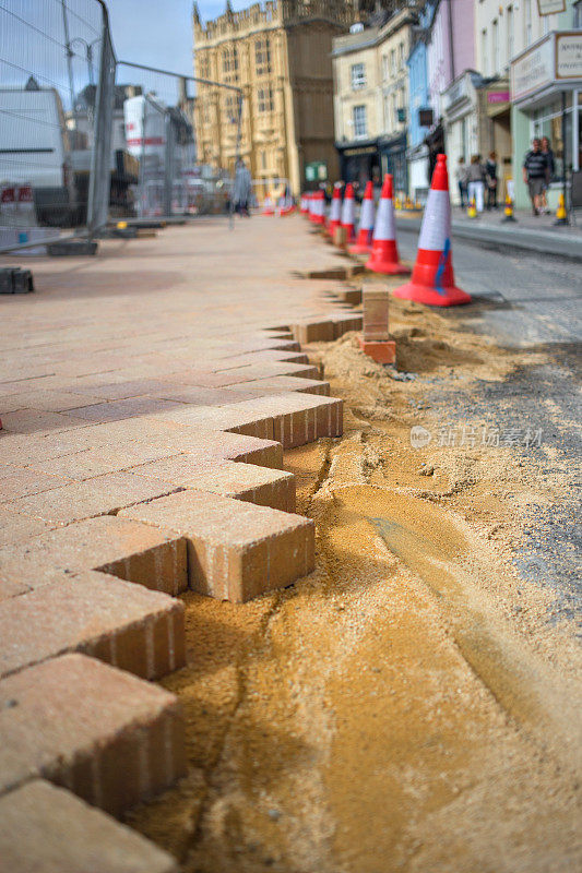 塞伦塞斯特市中心的城市更新和道路工程