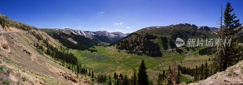 咆哮叉山谷科罗拉多落基山脉全景