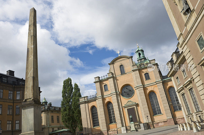 斯德哥尔摩大教堂(Storkyrkan)和瑞典皇家宫殿