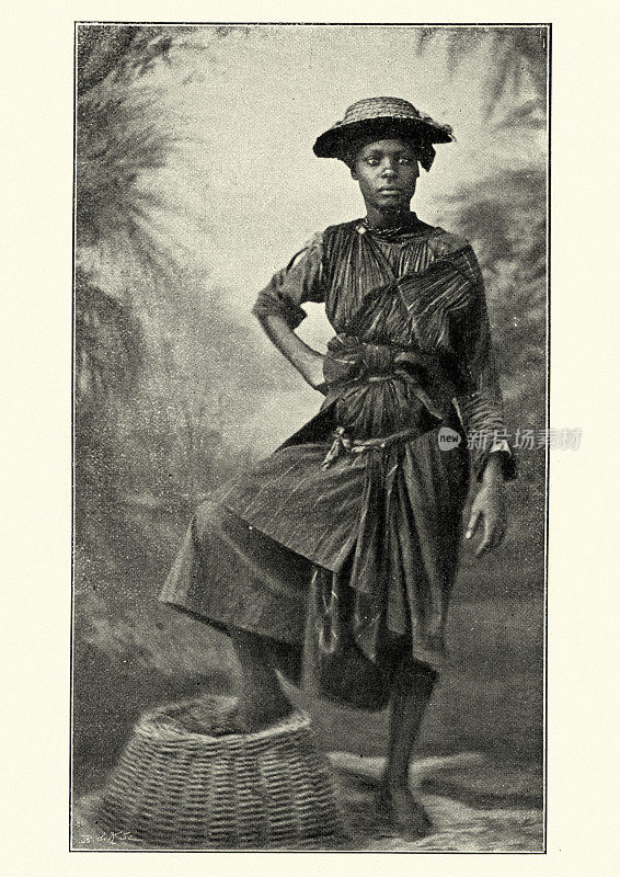 19世纪马提尼克岛的土著妇女