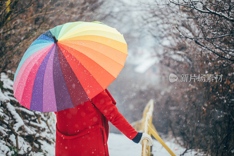 享受下雪的一天