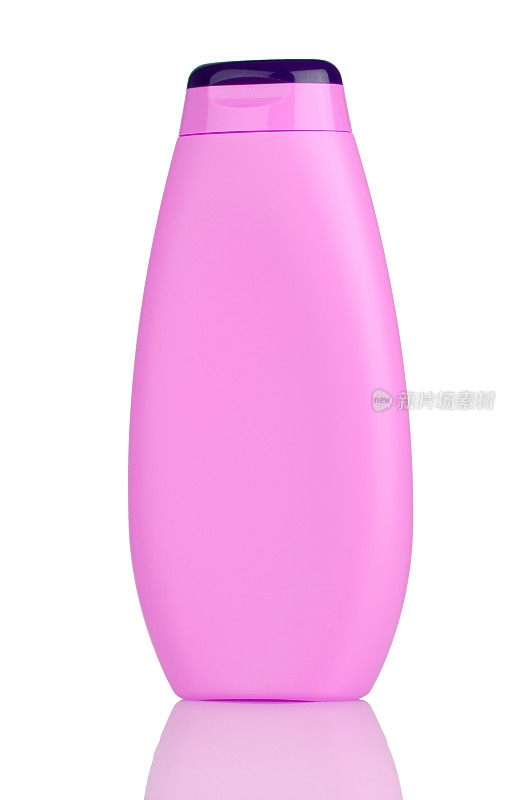 粉红色的洗发水瓶子