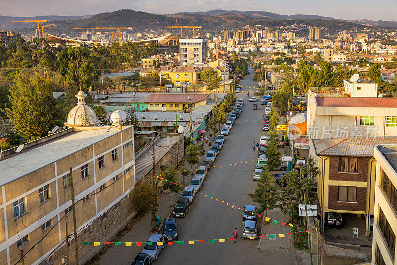 埃塞俄比亚亚的斯亚贝巴的城市景观