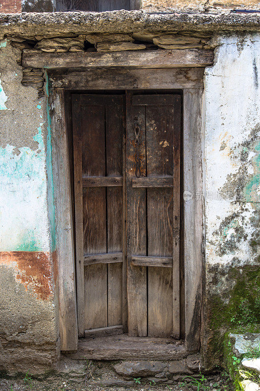 印度农村老房子的门
