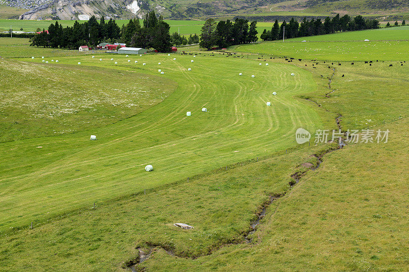 阿瑟山口国家公园城堡山的乡村风景