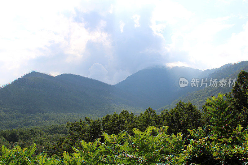 加特林堡附近的大烟山