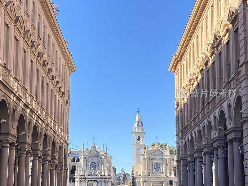 意大利-都灵-建筑和圣卡洛广场