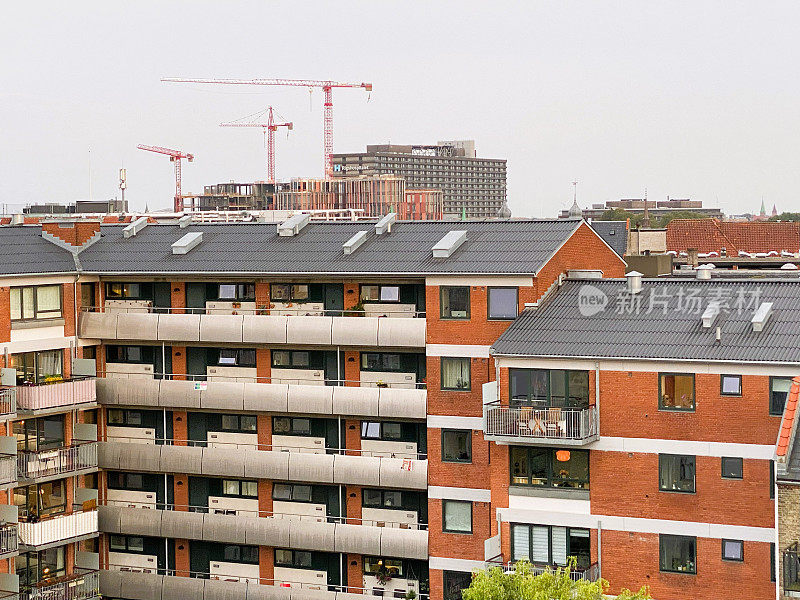 丹麦哥本哈根市Nørrebro正在建设中的建筑