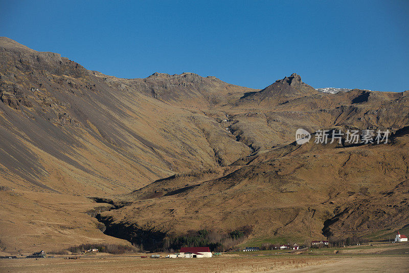 Eyjafjallajökull火山冰川，冰岛