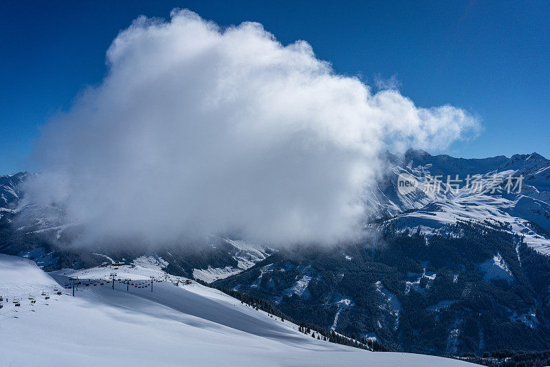 Hochzillertal的滑雪道