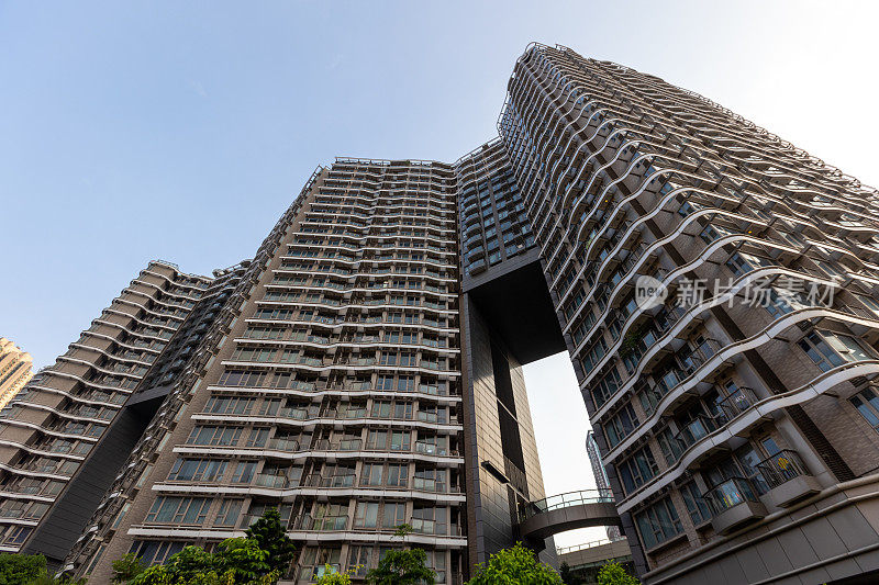 香港九龙的奥斯汀住宅大厦