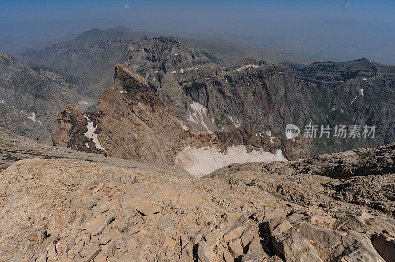 从Re?ko山和Re?ko冰川看到的山脊